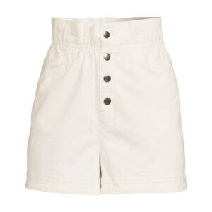 Solid & Striped Ashton Paperbag High Rise Shorts brulee white Sz S Pinup Girl